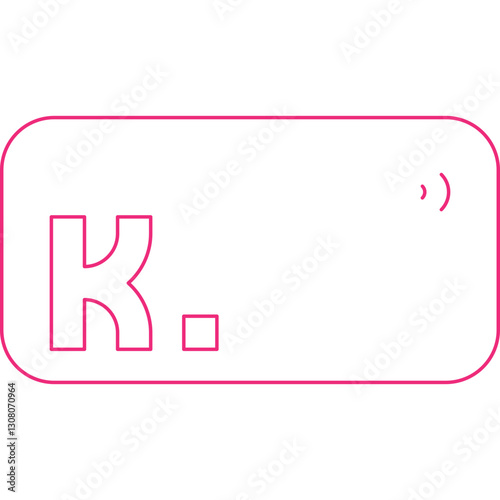 Klarna icon single vector illustration