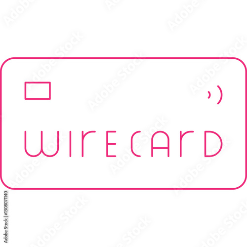 Wirecard icon single vector illustration photo