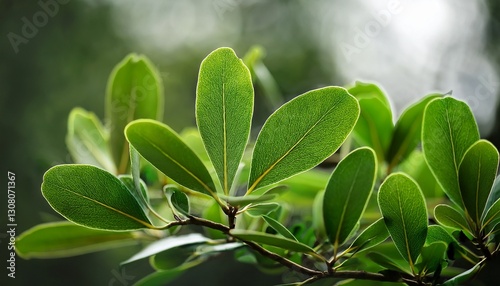 the evergreen foliage of shamrock inkberry ilex glabra shamrock photo