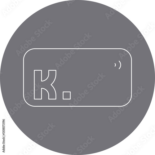 Klarna icon single vector illustration