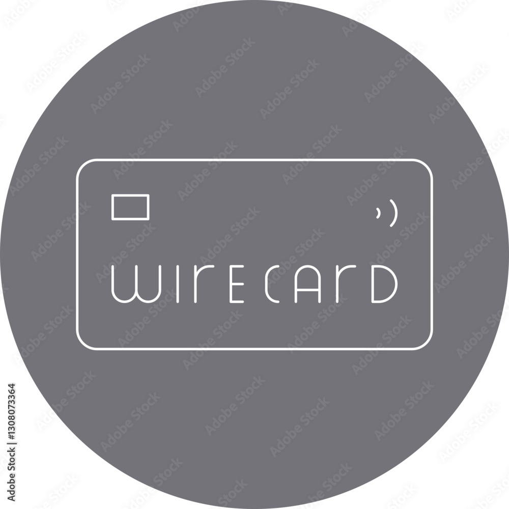 Wirecard icon single vector illustration Wirecard icon single vector illustration
