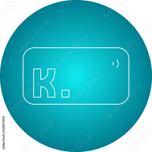 Klarna icon single vector illustration