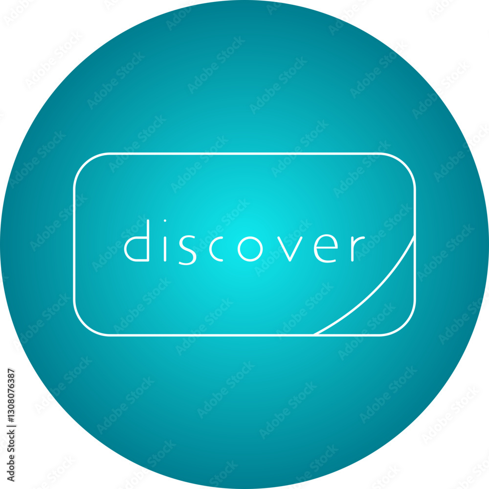 Discover icon single vector illustration Discover icon single vector illustration