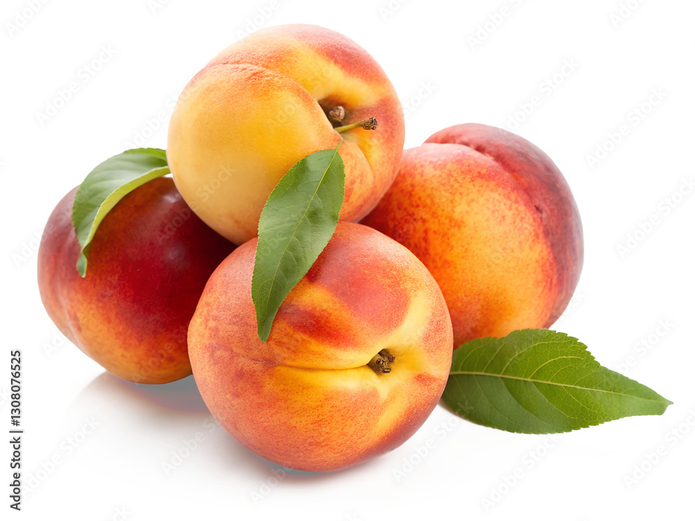 Bunch of Nectarines isolated on transparent background Bunch of Nectarines isolated on transparent background