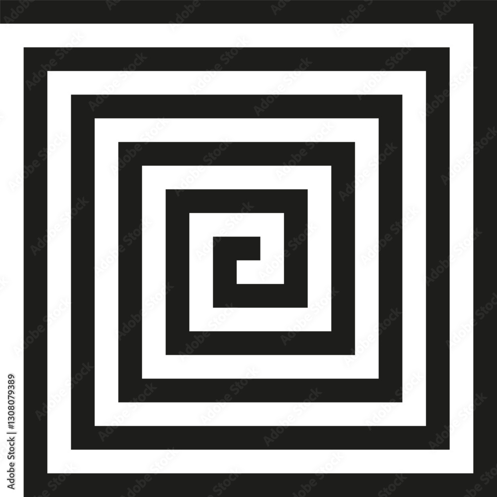 Stepped square pattern. Optical illusion design. Black white geometric. Vector background. Stepped square pattern. Optical illusion design. Black white geometric. Vector background.