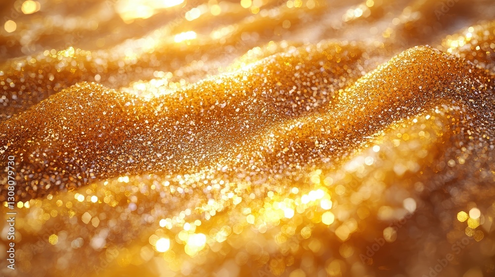 Golden Texture, Abstract Waves Golden Texture, Abstract Waves