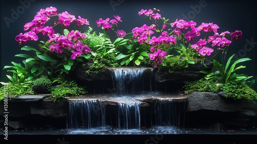 Orchids Waterfall Display photo