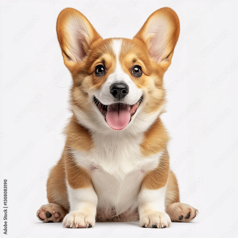 Adorable Corgi Puppy Portrait: Happy, Playful and Loyal Companion Adorable Corgi Puppy Portrait: Happy, Playful and Loyal Companion
