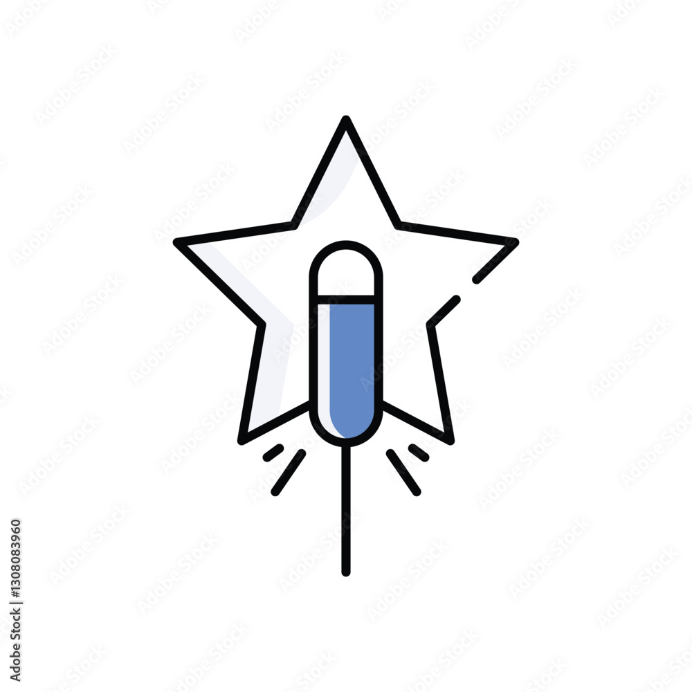 Sparkler Vector icon Sparkler Vector icon
