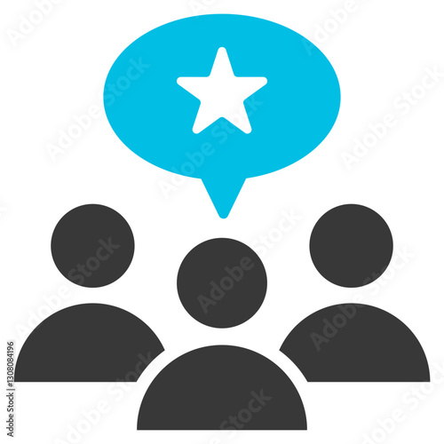 Ethnocentrism Glyph Blue Grey Icon