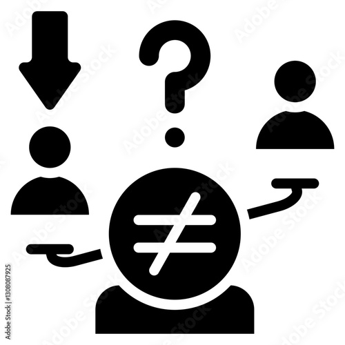 Unfairness Glyph Icon
