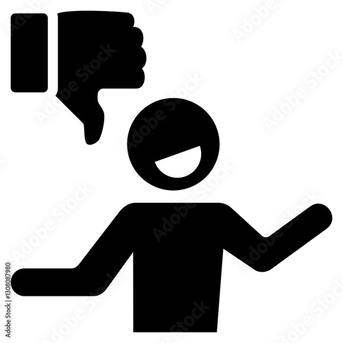 Disparagement Glyph Icon