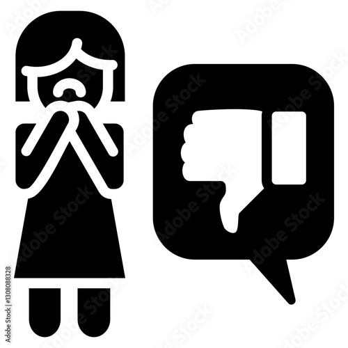 Misogyny Glyph Icon