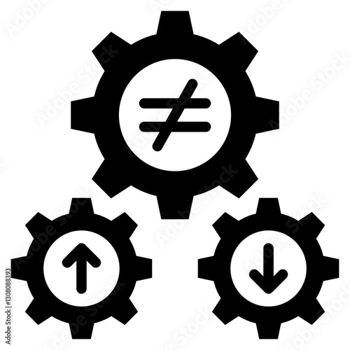 Disparity Glyph Icon