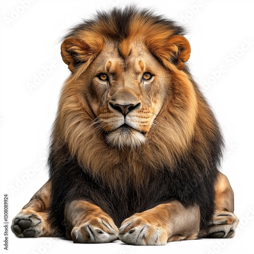Fierce Lion Portrait  The Majestic Big Cat in its Natural Habitat - Wildlife Photography