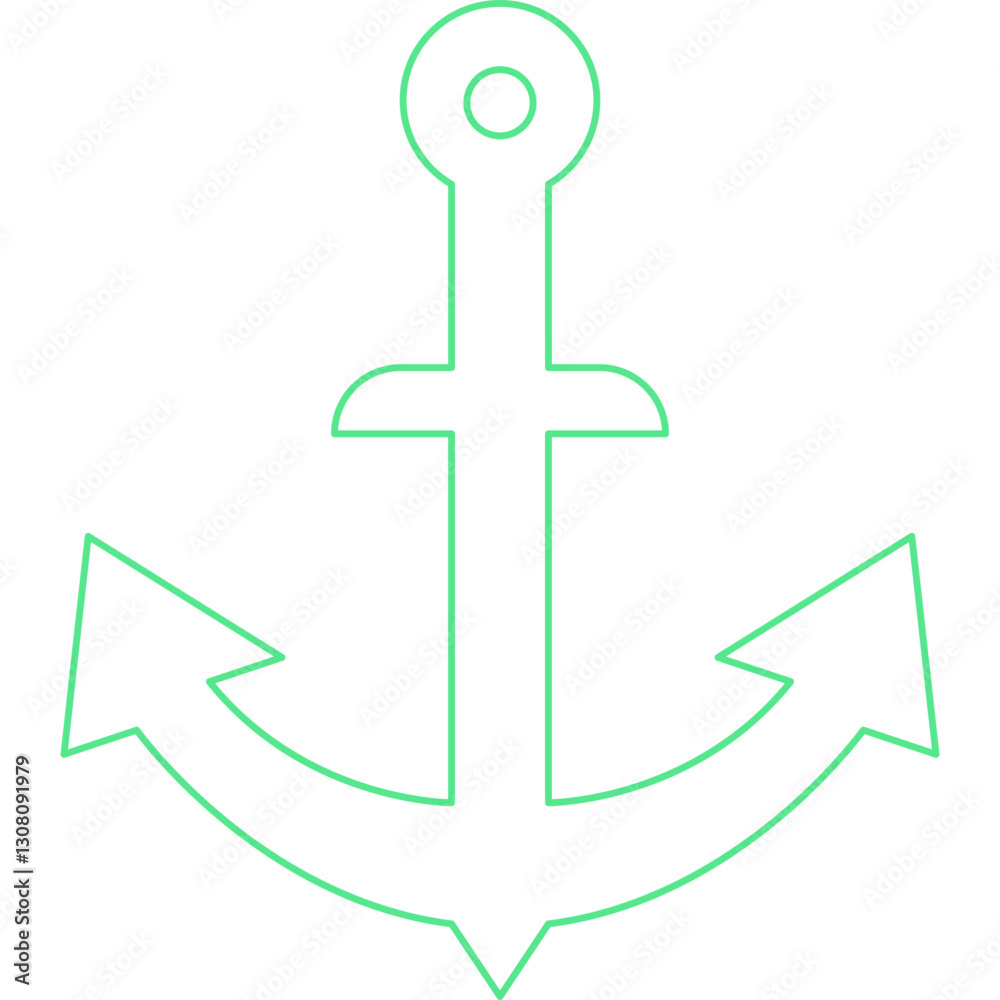 Anchor icon single vector illustration Anchor icon single vector illustration