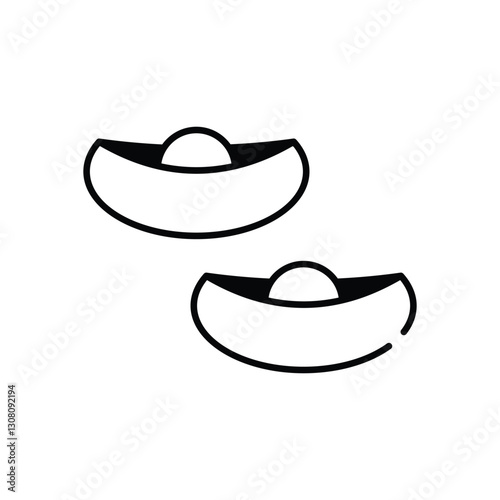 Gold Ingots Vector icon