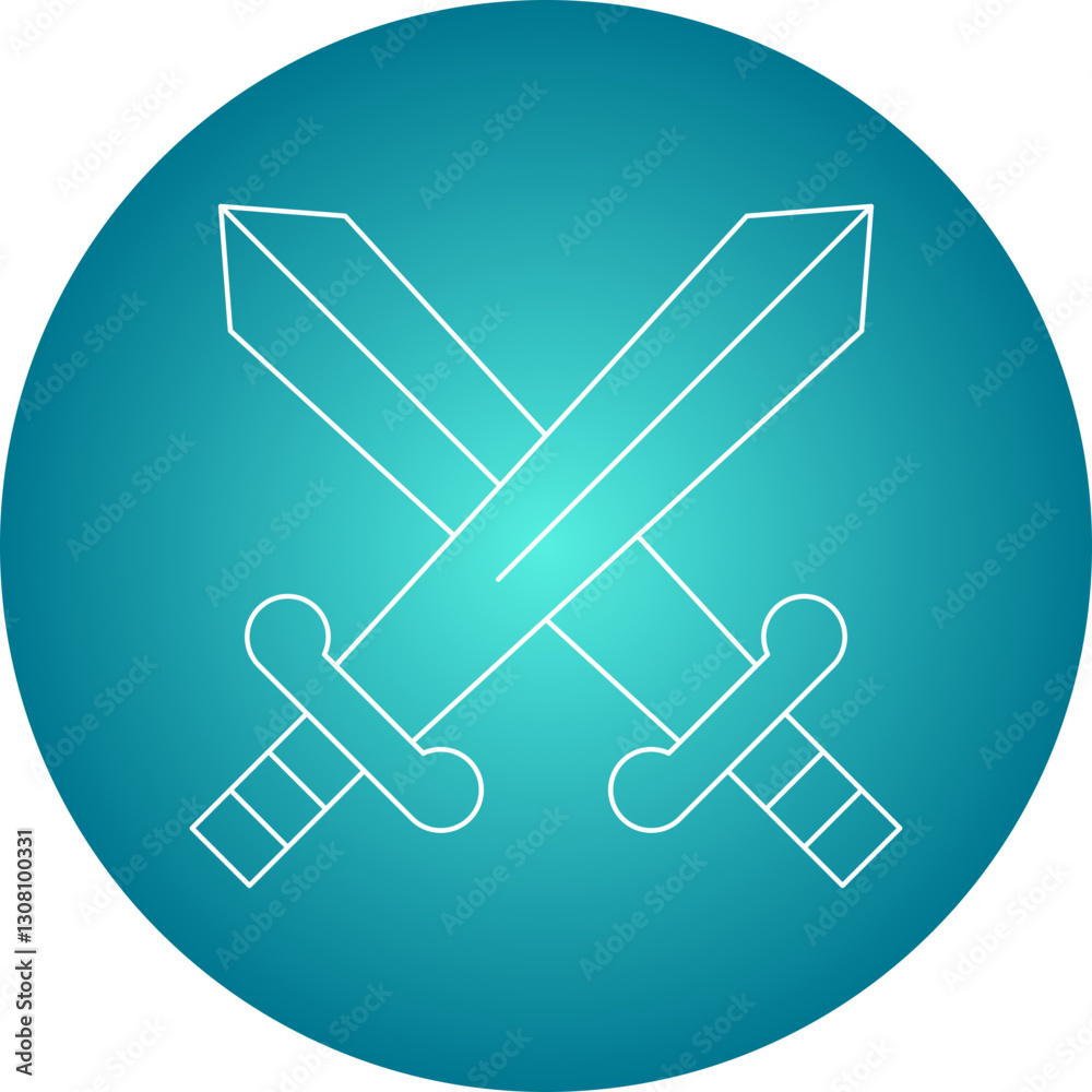 Swords icon single vector illustration Swords icon single vector illustration