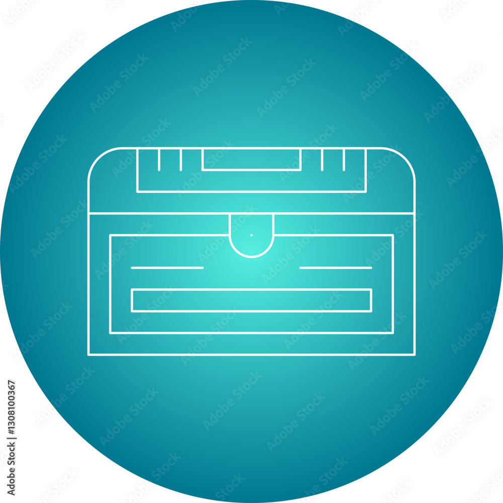 Treasure Chest II icon single vector illustration Treasure Chest II icon single vector illustration