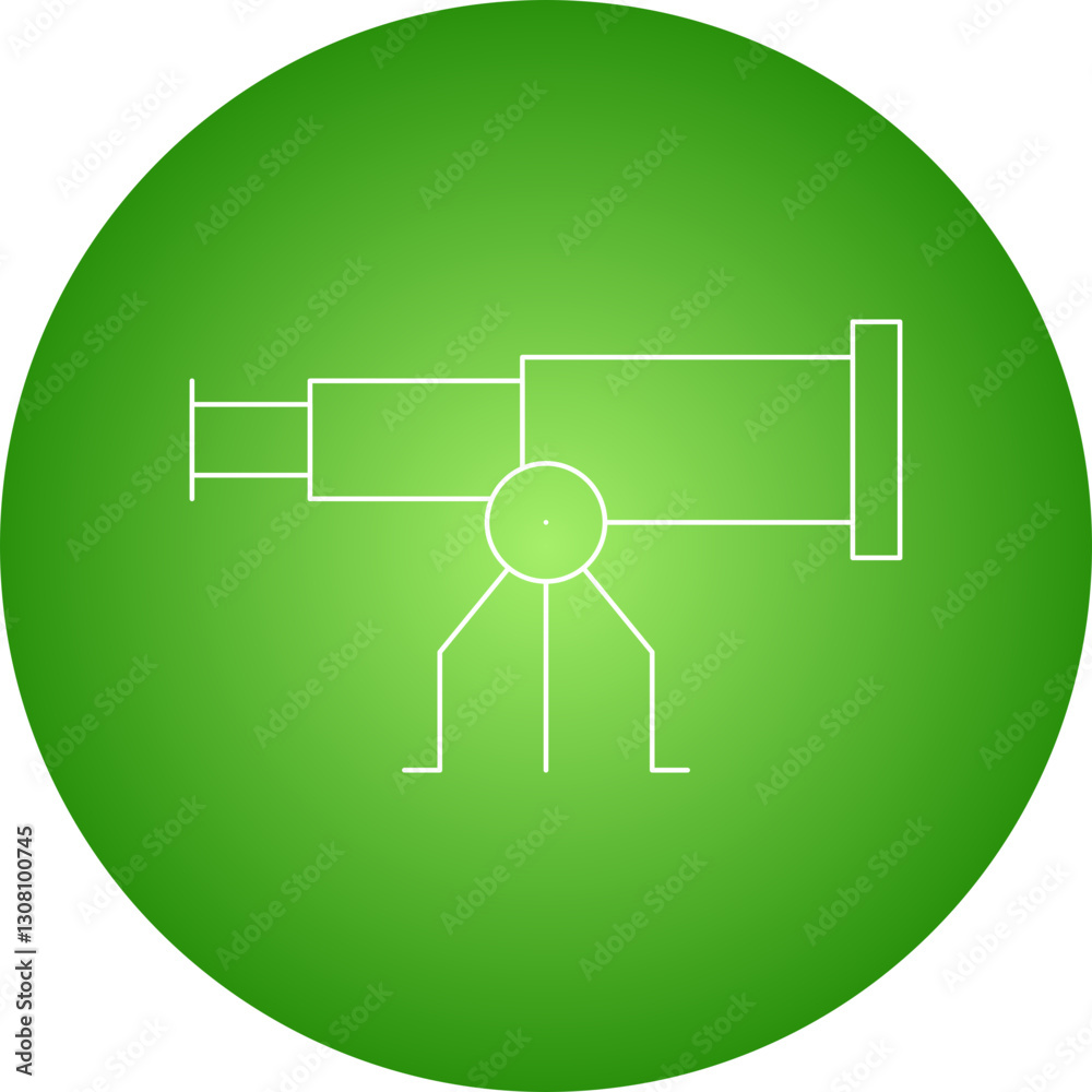 Telescope on Stand icon single vector illustration Telescope on Stand icon single vector illustration