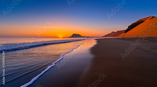  namibia dawn dune beach