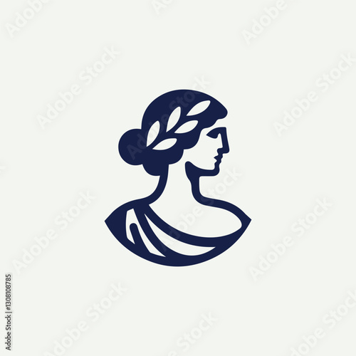 Ancient Greek Lady Logo