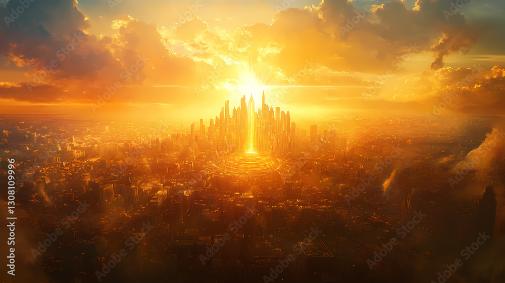 Obraz premium new jerusalem god city