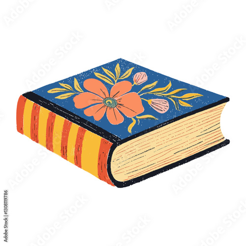 Psychedelic book illustration art publication vector