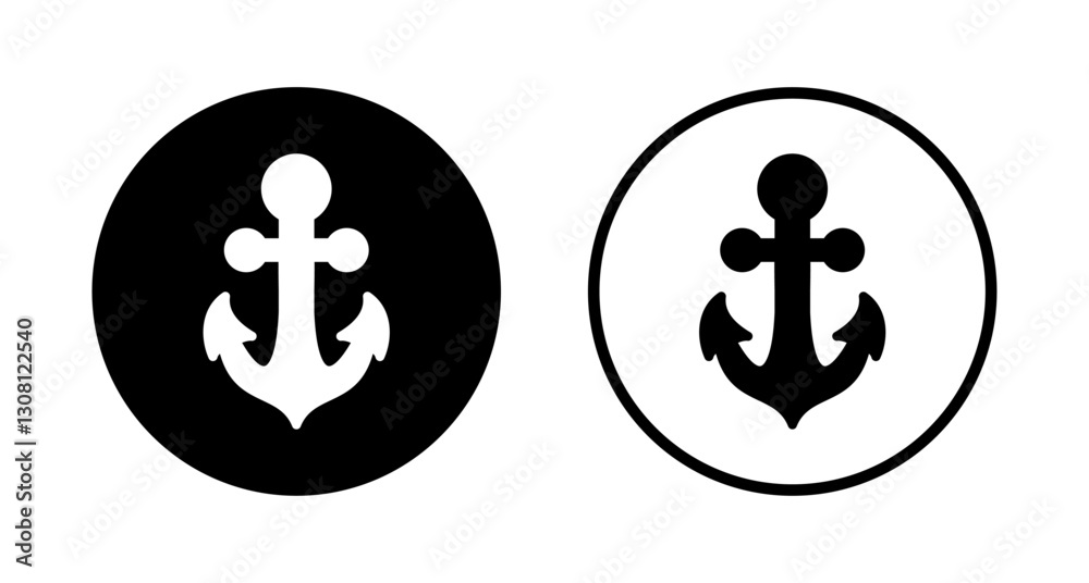 Anchor icon logo design. Anchor sign and symbol. Anchor marine icon. Anchor icon logo design. Anchor sign and symbol. Anchor marine icon.