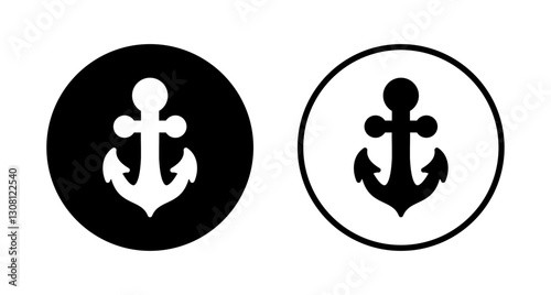 Anchor icon logo design. Anchor sign and symbol. Anchor marine icon.
