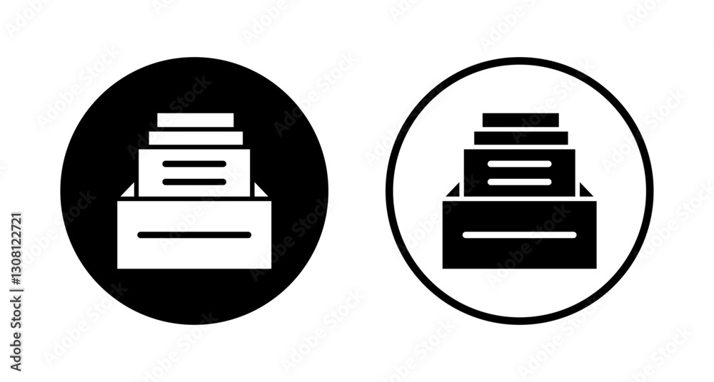 Archive folders icon logo design. Document vector icon. Archive storage icon. Archive folders icon logo design. Document vector icon. Archive storage icon.