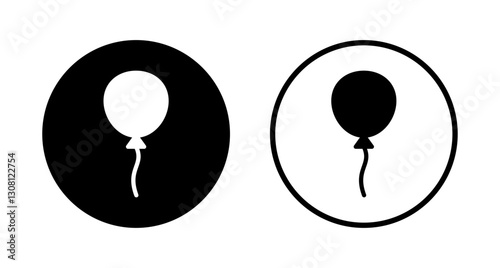 Balloon icon logo design. Party balloon sign and symbol