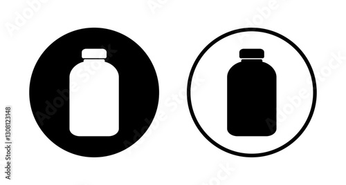 Bottle icon logo design. bottle sign and symbol