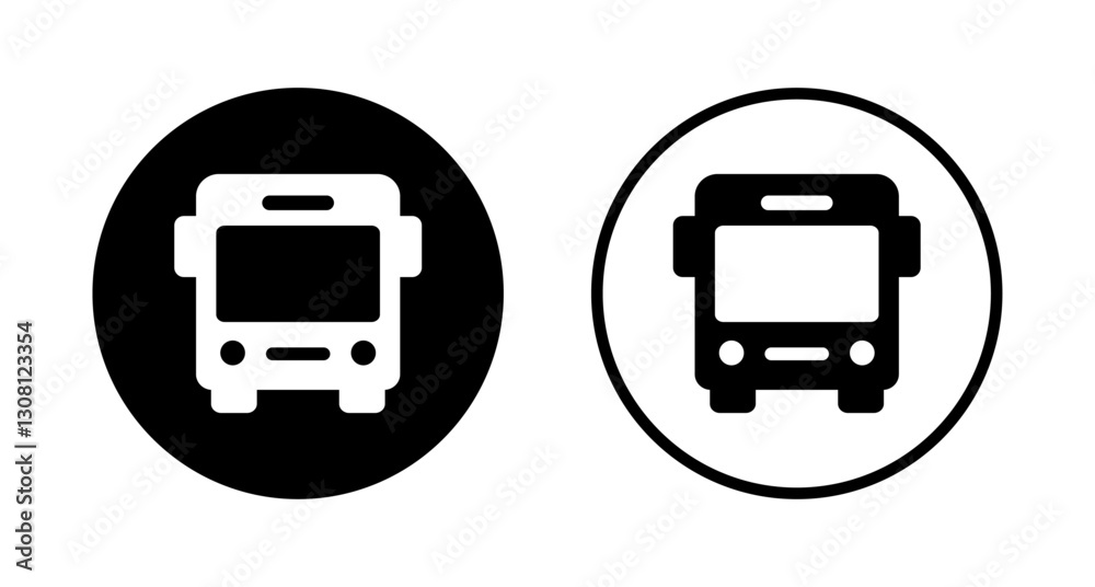 Bus icon logo design. bus sign and symbol Bus icon logo design. bus sign and symbol