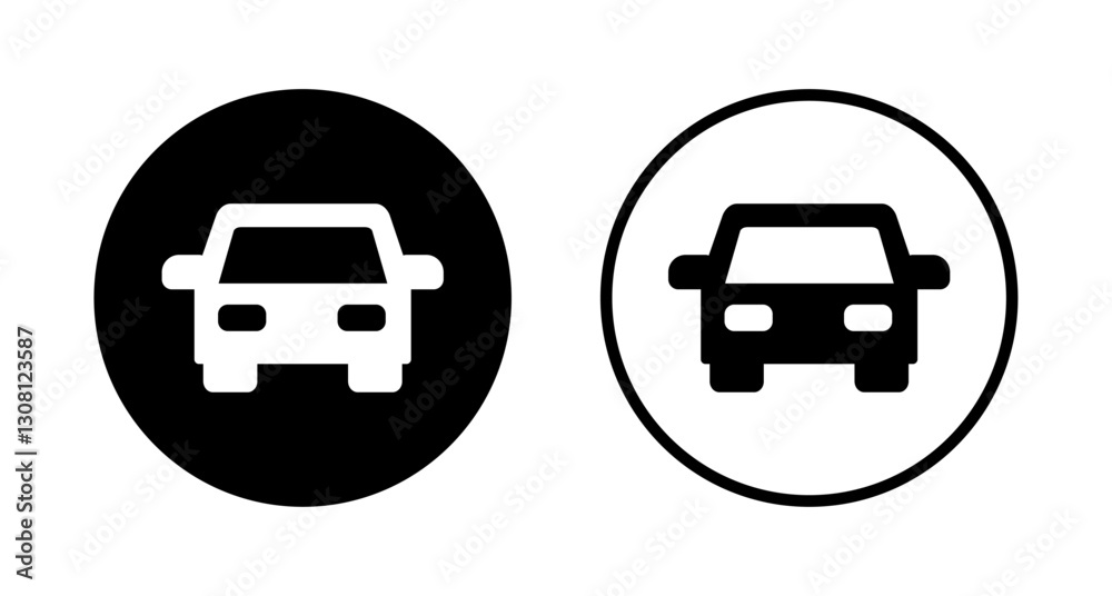 Car icon logo design. car sign and symbol. small sedan Car icon logo design. car sign and symbol. small sedan