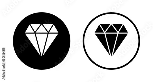 Diamond icon logo design. diamond gems sign and symbol