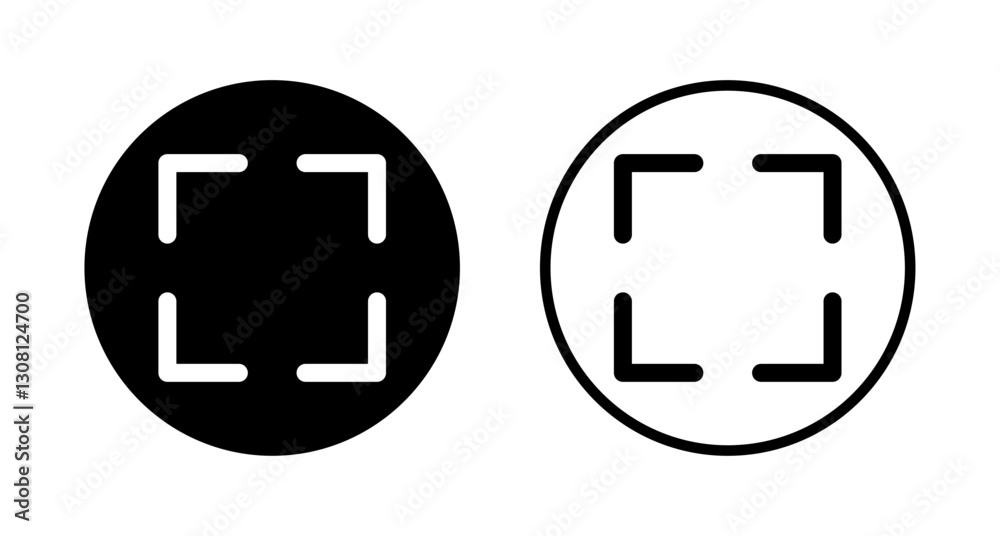 Fullscreen Icon logo design. Expand to full screen sign and symbol. Arrows symbol Fullscreen Icon logo design. Expand to full screen sign and symbol. Arrows symbol