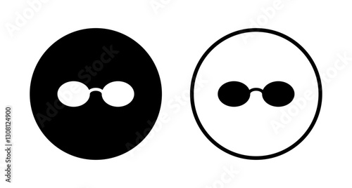 Glasses icon logo design. Glasses sign and symbol