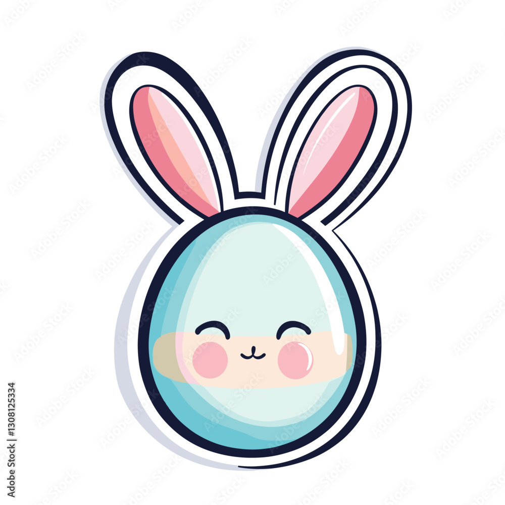 Fototapeta premium Easter egg easter pastel colors vector