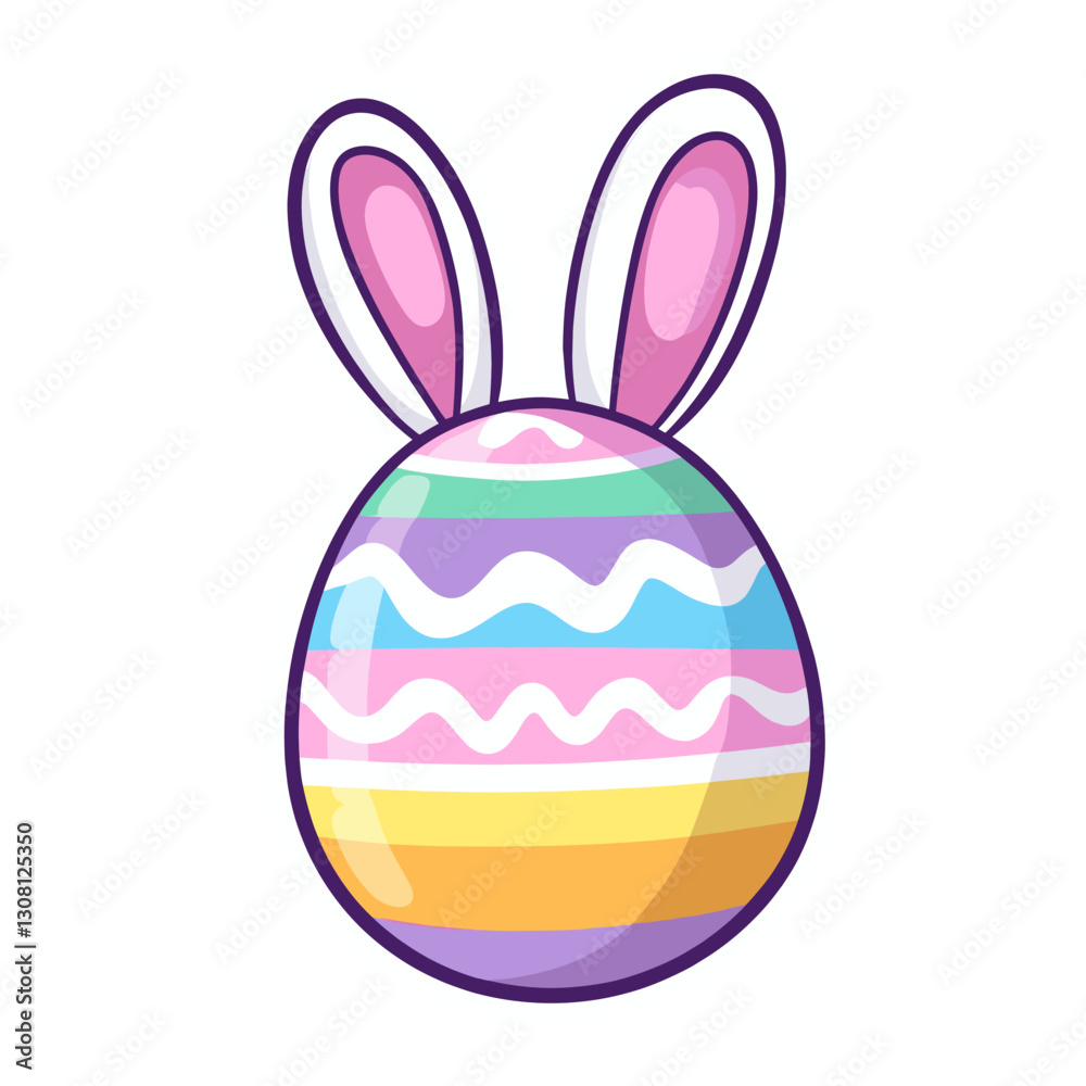 Obraz premium Easter egg easter pastel colors vector