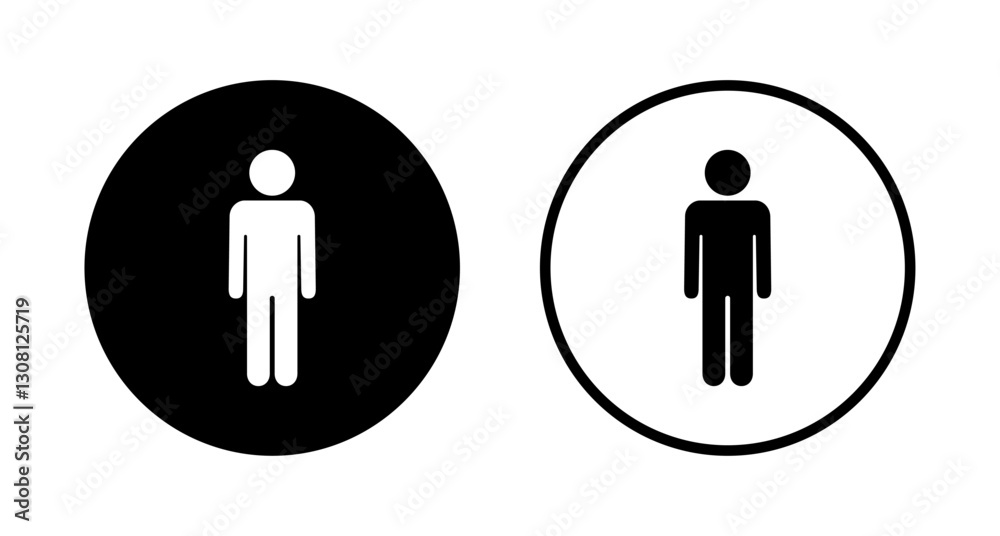 Man icon logo design. male sign and symbol. human symbol Man icon logo design. male sign and symbol. human symbol
