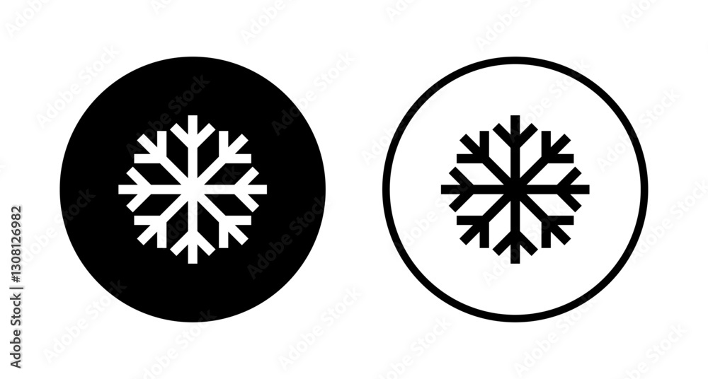 Snow icon logo design. snowflake sign and symbol Snow icon logo design. snowflake sign and symbol