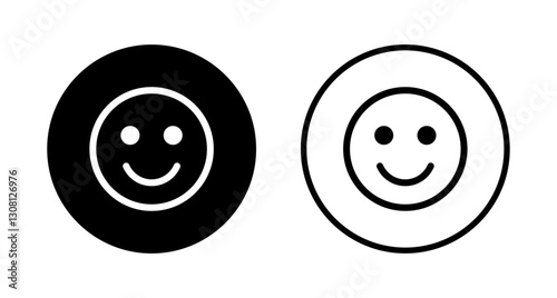 Smile icon logo design. smile emoticon icon. feedback sign and symbol