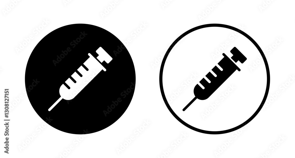 Syringe icon logo design. injection sign and symbol.vaccine icon Syringe icon logo design. injection sign and symbol.vaccine icon