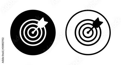 Target icon logo design. goal icon vector. target marketing sign and symbol