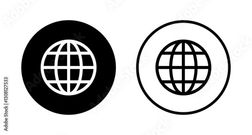 Web icon logo design. go to web sign and symbol. web click icon. Global search icon