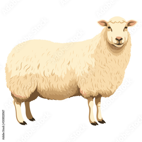 Sheep illustration livestock animal vector