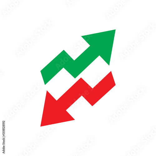 Free Download up down business graph icon - GFXLoad