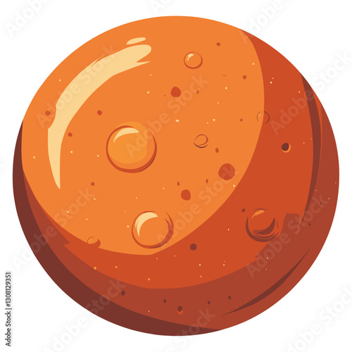 Mars art illustration planet vector