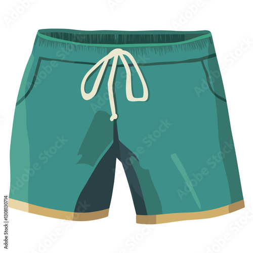 Swim short shorts illustration clothing vector